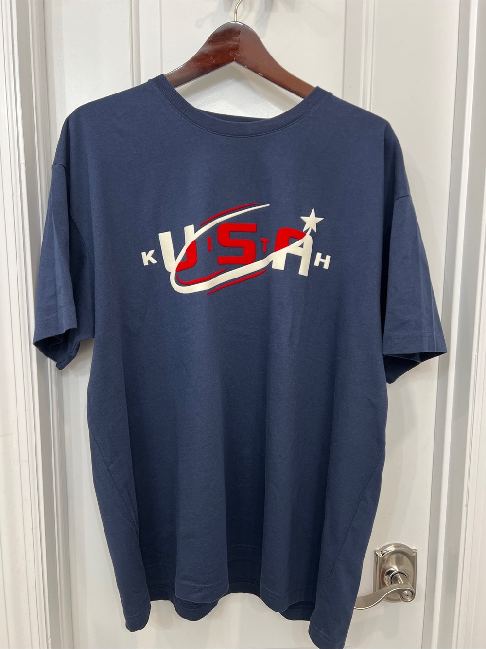Kith and USA Graphic Crewneck T-Shirt - Navy